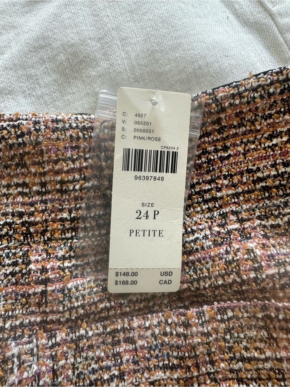 The Colette Tweed Crop Wide-Leg Pants by Maeve - Picture 5 of 5